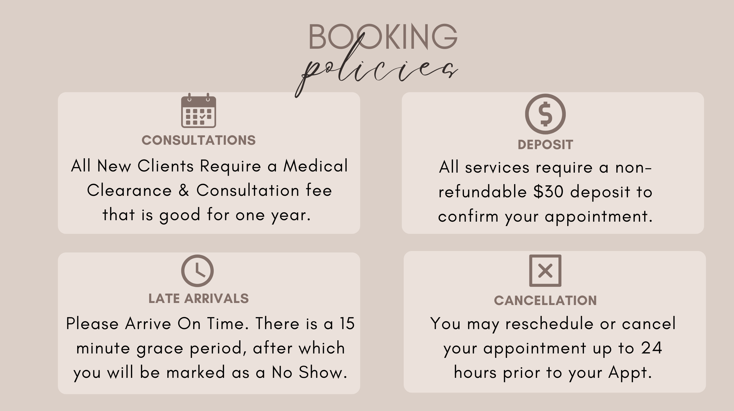 aesthetics Appointment